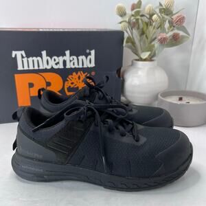 Timberland PRO Overdrive Composite Safety Toe Sneaker Black Women 6.5